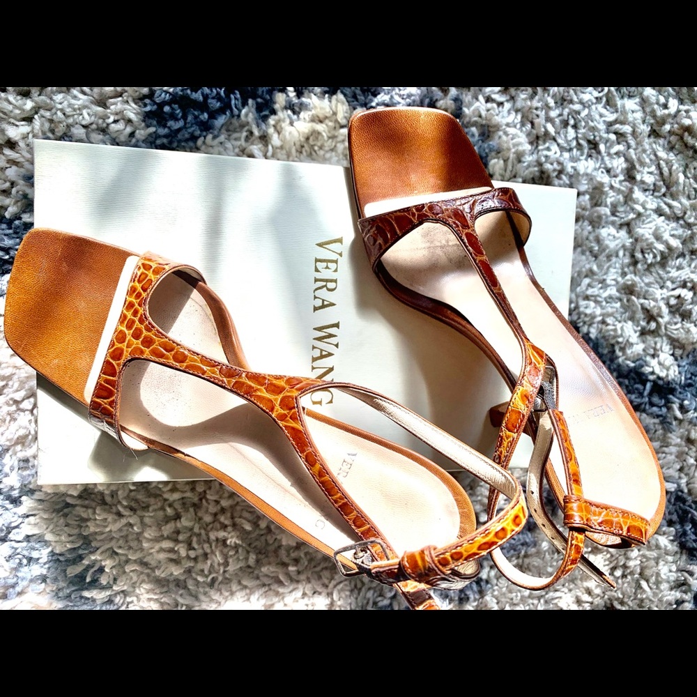 Vera Wang croc pump print sandal size 7.5 M
